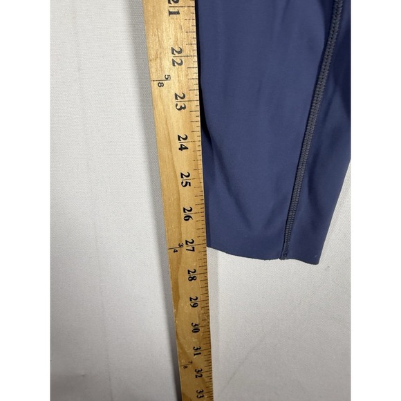 Janji Pants Womens Medium Blue Gray Pace Tights Running Outdoor Stretch Hike - Picture 7 of 7